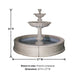 Vicentina Fountain for Pond with product details.