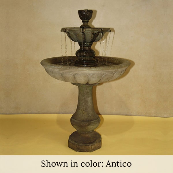 Vicentina Fountain on concrete in action.