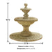 Villa Santini Two Tier Fountain with product details.