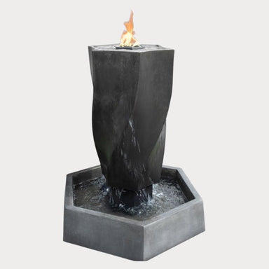 Vortex Fountain with fire