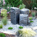 Watershed Triple Fountain Kit in action in the backyard