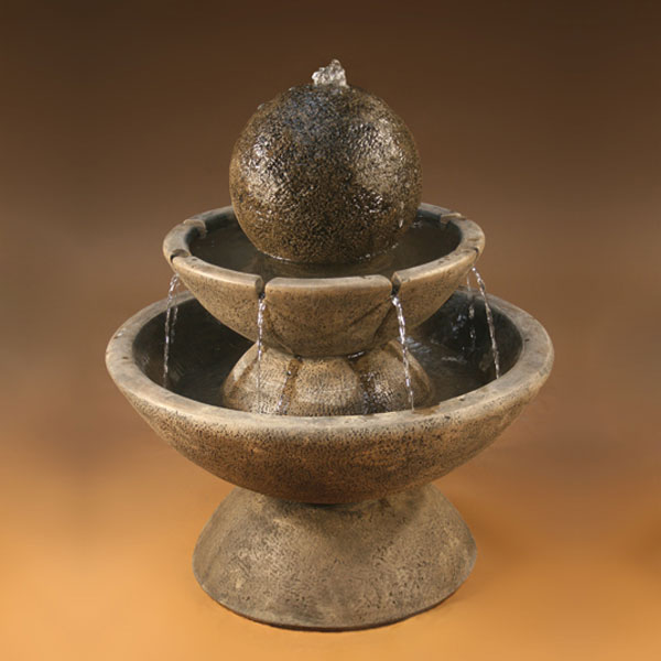 Zen Fountain Short running against brown background