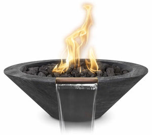 Cazo Wood Grain Fire & Water Bowl I The Outdoor Plus I OPT-24RWGFW
