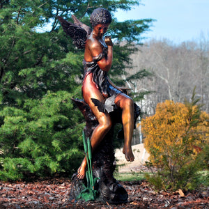 Bronze Butterfly Woman Fountain Sculpture | Metropolitan Galleries | SRB15072