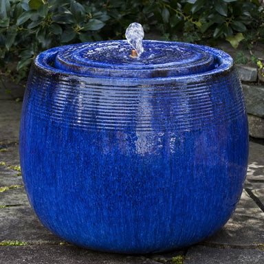 boden fountain in riviera blue in action