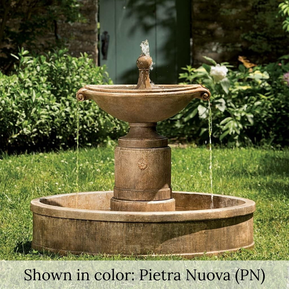 borghese in basin fountain in action