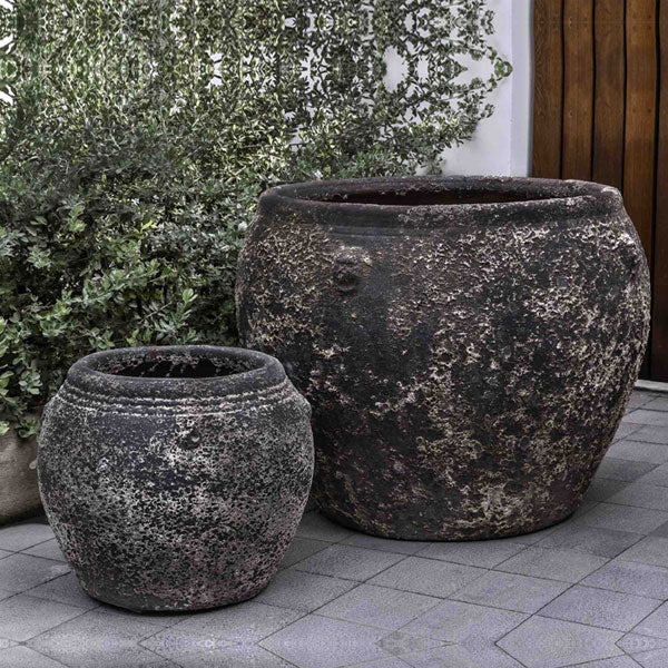 Chios Planter - Aegean on concrete beside green plants