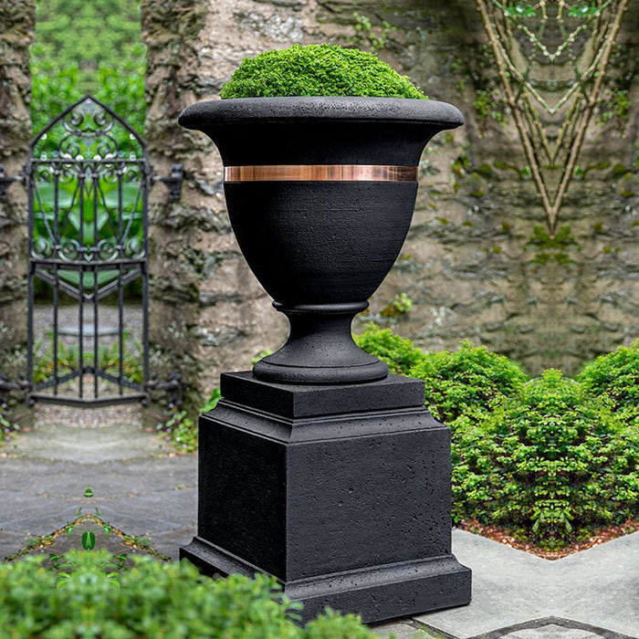 Classic Copper Banded Urn Planter, Large Campania International