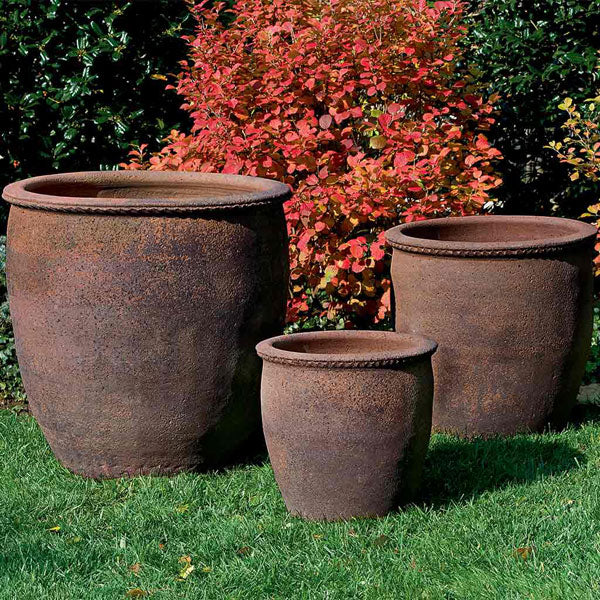 Egg Pot Planter - Sandblasted - Set of 3 Campania International