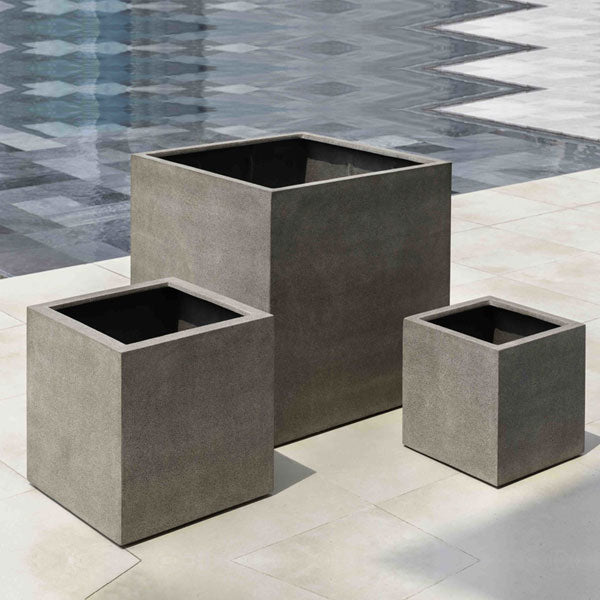 Farnley Planter 1818 - Riverstone Premium Lite S/1 on concrete near a swimming pool