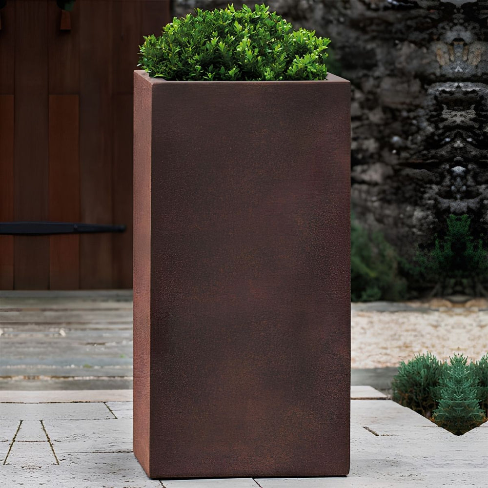Farnley Planter 1836 - Rust Lite S/1 on concrete filled with plants