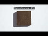 Campania square stone color samples shown in 14 finishes in various settings