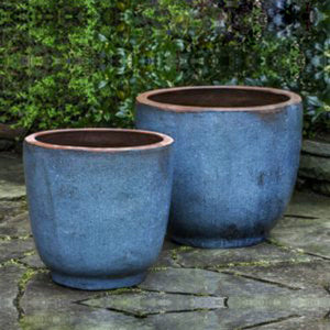 Nari Planter - Rustic Blue - Set of 2 Campania International