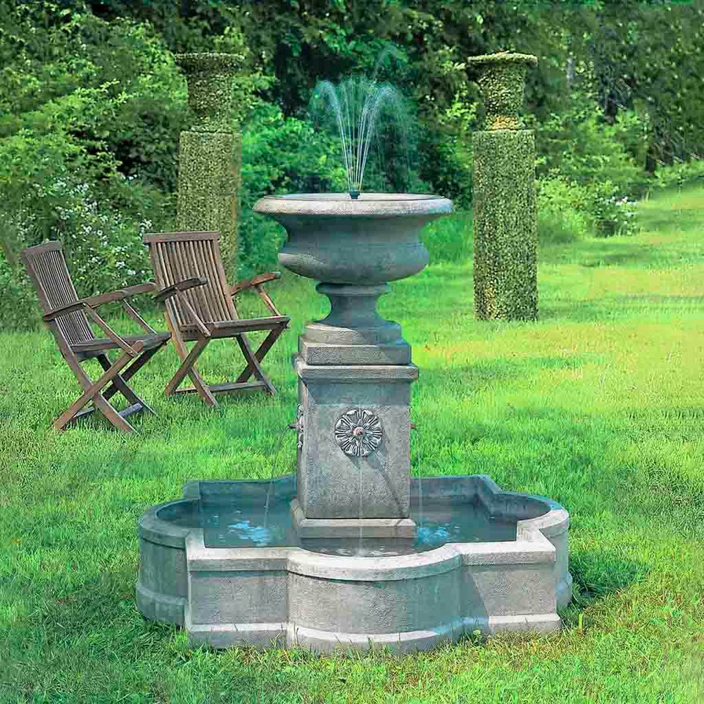 palazzo urn fountain in action