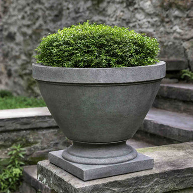 Park Slope Urn on ledge filled with plants