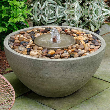 portola pebble fountain in action