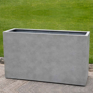 Sandal Planter 591836 - Stone Grey Lite - S/1 on concrete in the backyard