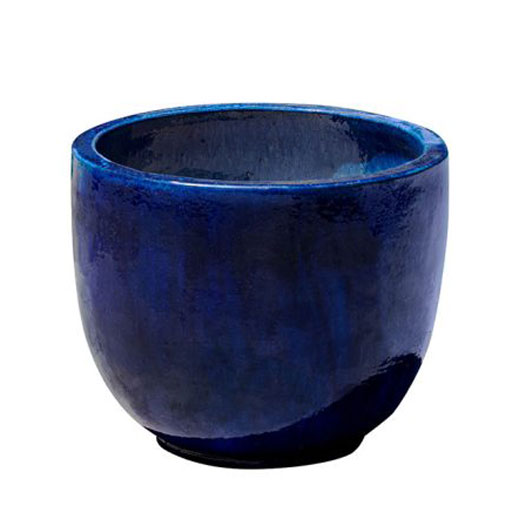 Sem Planter - Riviera Blue Set of 4 against white background