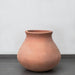 Venasque Jar Planter - Terra Cotta - S/1 on concrete against light gray wall